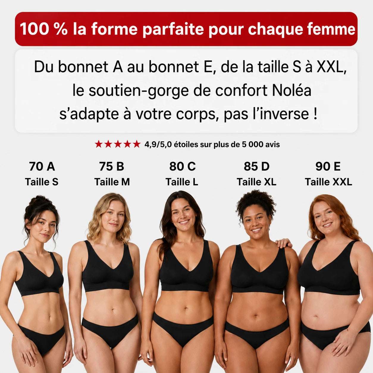 Soutien-gorge Confort Sans Coutures & Sans Armatures