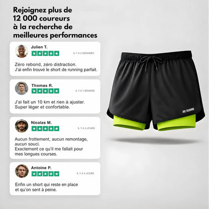 RUNNR LIGHT3 - Shorts de running 2-en-1