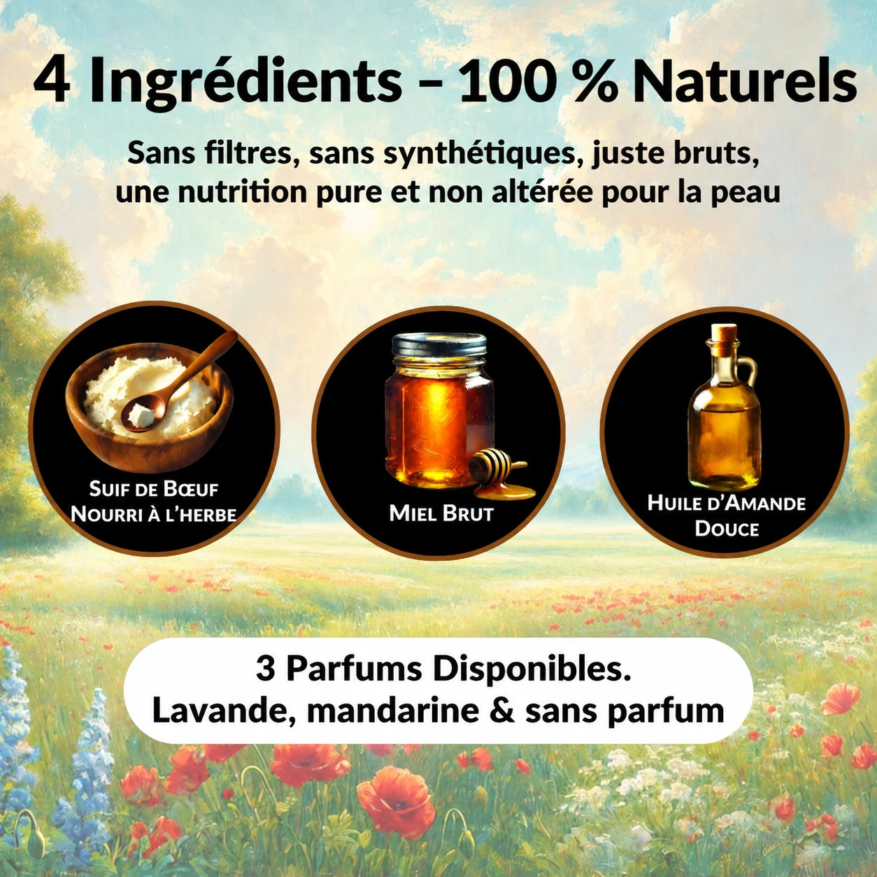 Baume Visage au Suif & Miel Brut