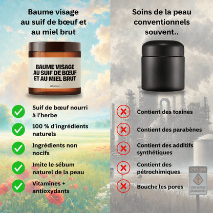 Baume Visage au Suif & Miel Brut